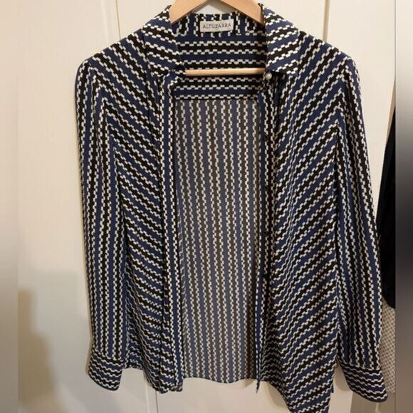 Altuzzara Silk Blouse sz 38 - Picture 1 of 7